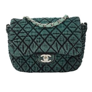 CHANEL DENIM QUILTED SMALL DENIMPRESSION FLAP BLUE